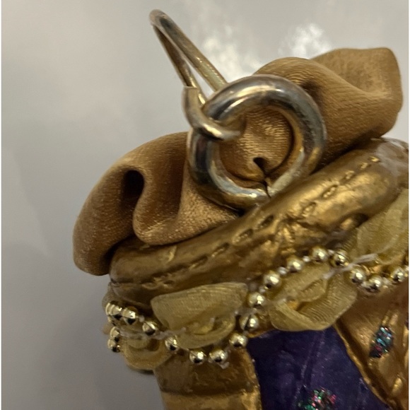 Jacqueline Kent Collection Christmas Royal Stocking Ornament Jester Slipper 2004 - Picture 13 of 16